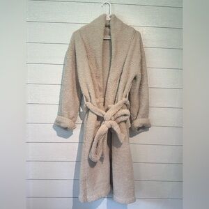 Pink Lily Cozy Cream/Beige Robe